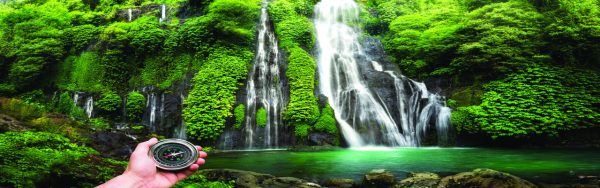Jungle,Waterfall,Cascade,In,Tropical,Rainforest,With,Rock,And,Turquoise